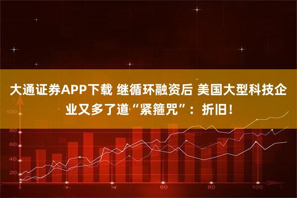 大通证券APP下载 继循环融资后 美国大型科技企业又多了道“紧箍咒”：折旧！